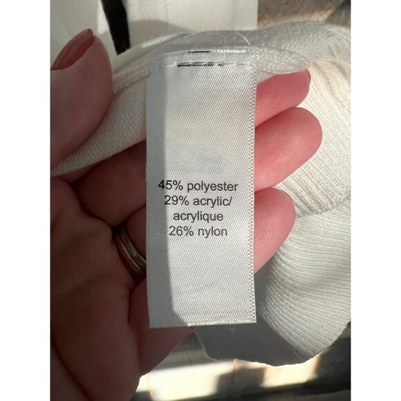 Maurices Cardigan Sweater Womens PLus Size 3XL White Open Pockets Casual - Picture 4 of 6